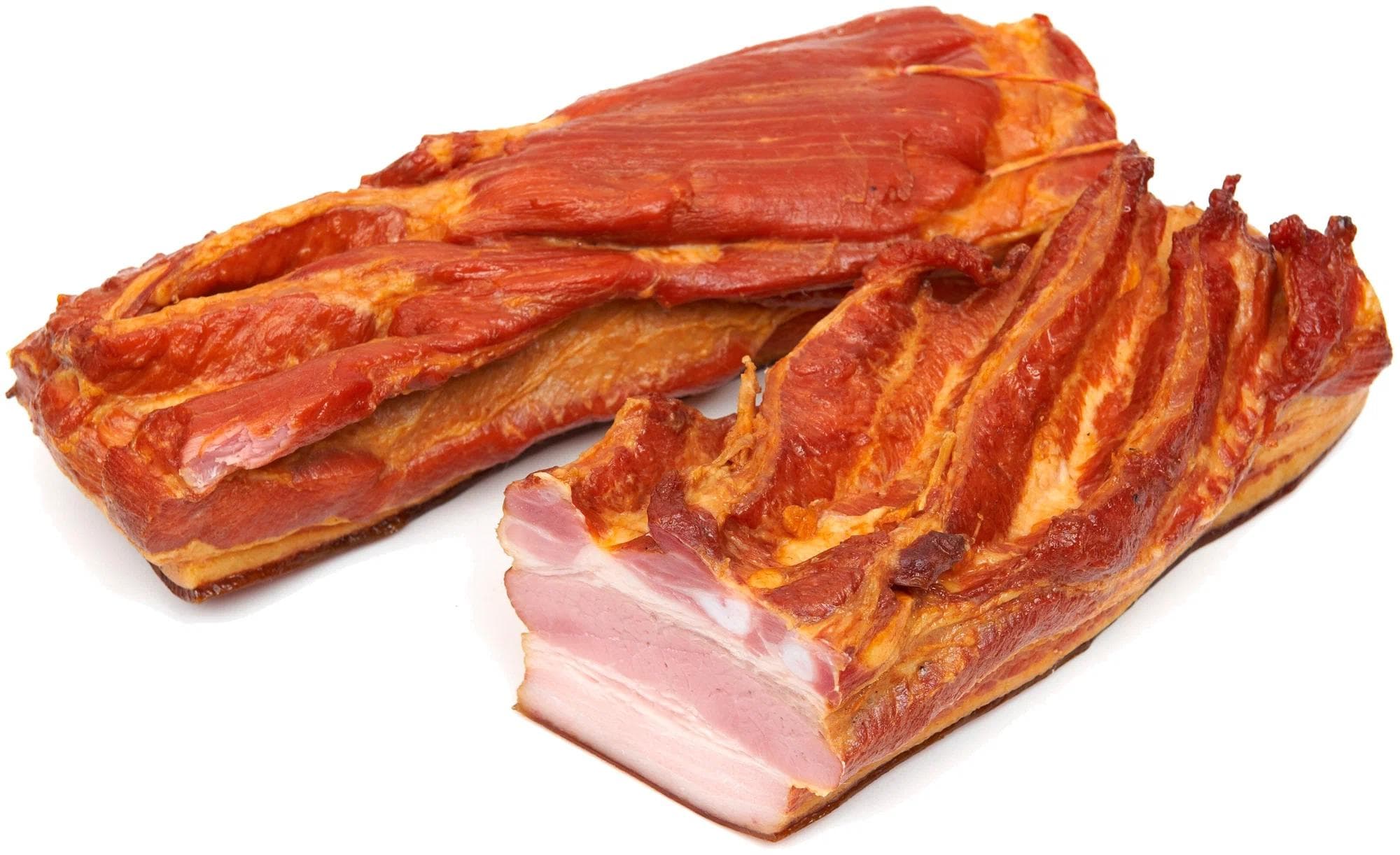 Грудинка варено-копчёная